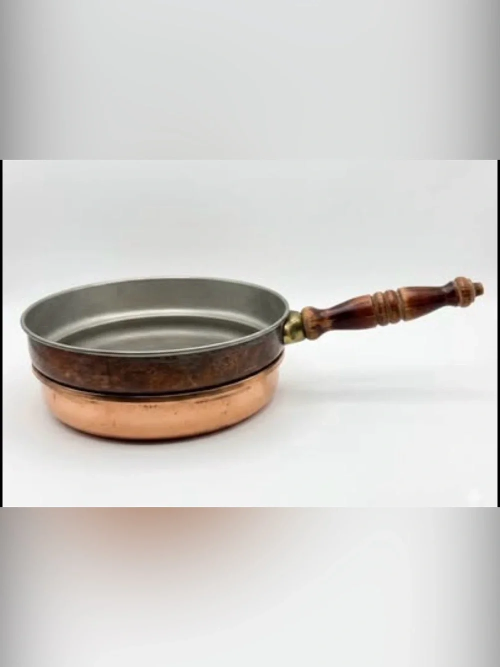Vintage Solid Copper Warming Dish Set – Old Dutch International Skillet 9.25”